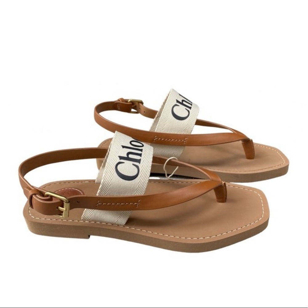 Chloe Woody Flat Sandals Size 38. Fits closer to a 7.5. NWT.